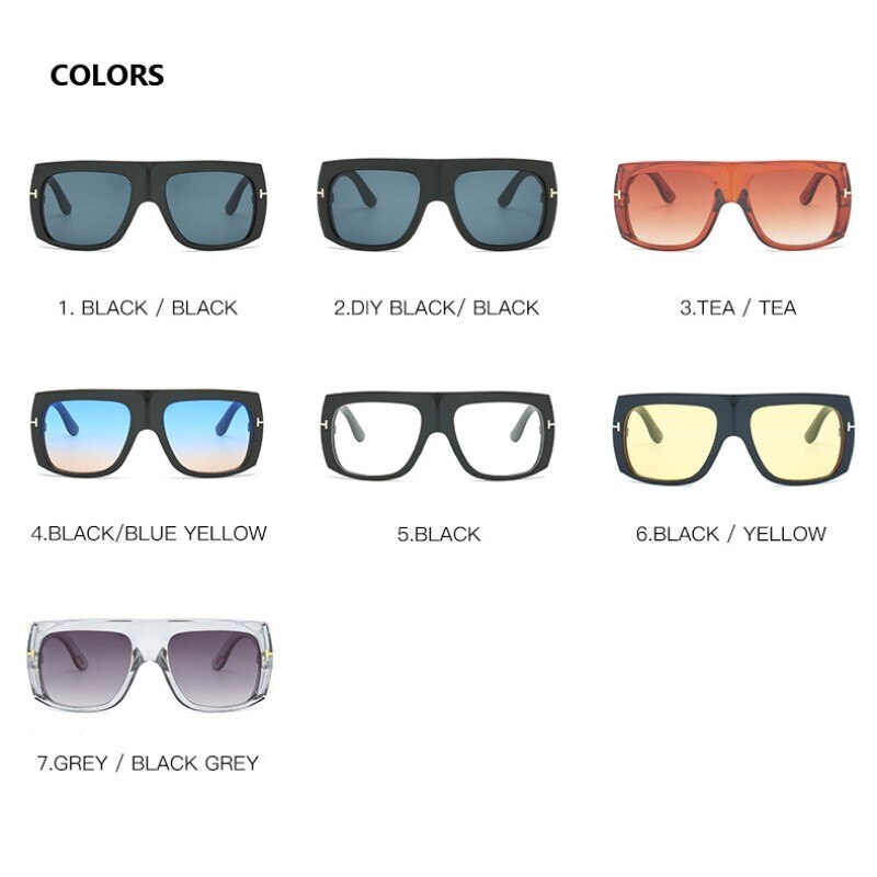 Square Sunglasses T Men Brand Large Windproof Sunglasses Goggles Retro Punk Sun Glasses Shades for Women