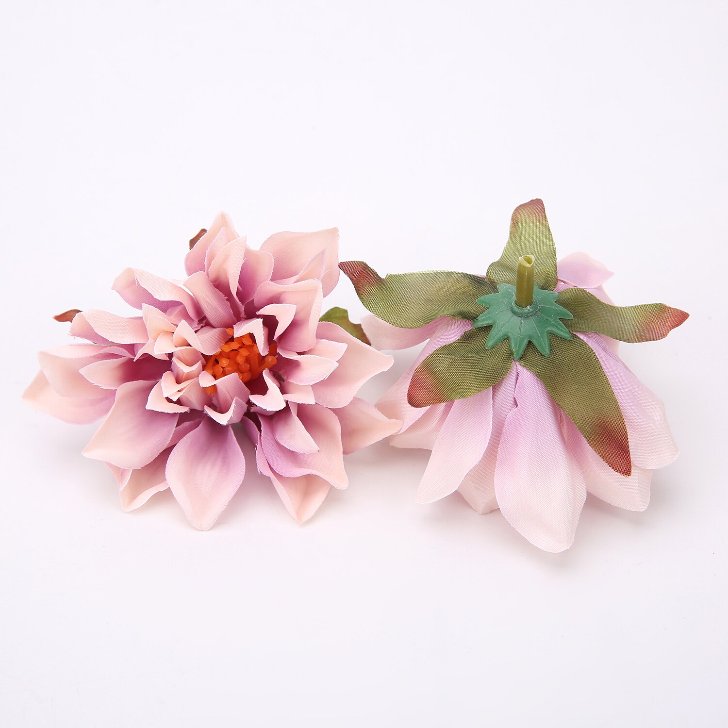 10 sztuk jedwab sztuczny kwiaty 7Cm dalia kwiat głowy domu dekoracje ślubne ściany wiszące ogród DIY akcesoria wianek biżuteria: różowy purpurowy