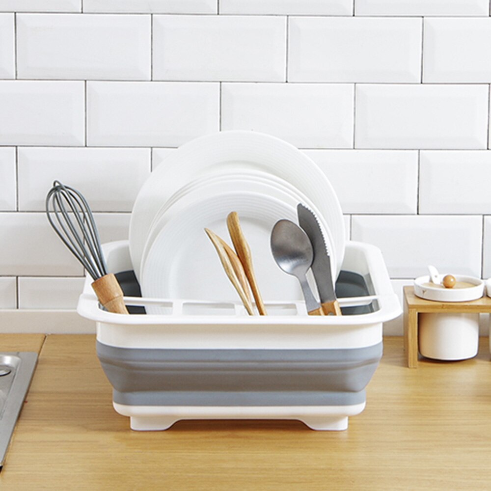 Keuken Vouwen Drain Afdruiprek Opvouwbare Opbergdoos Kom Plank Houder Afdruiprek Servies Cup Stand Servies Opbergdoos