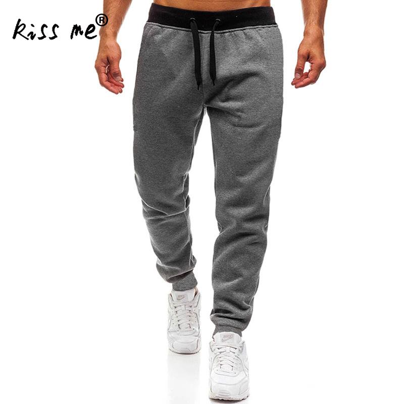 Bomuld herre sportsbukser løse løbebukser løse gym shorts løbe fitness bukser herre åndbar solid sportstøj