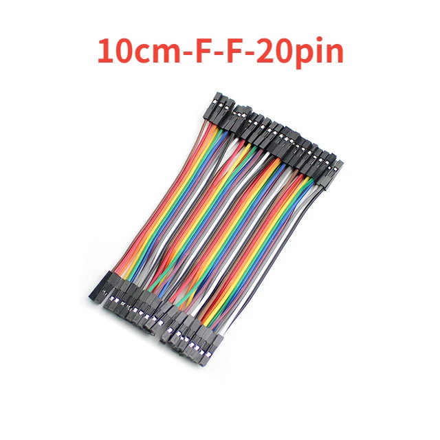 Cables de puente Dupont de 20 pines, 10cm, 20cm, macho a macho, hembra a hembra, macho a hembra, f o Arduino y proyectos electrónicos de bricolaje: Rojo