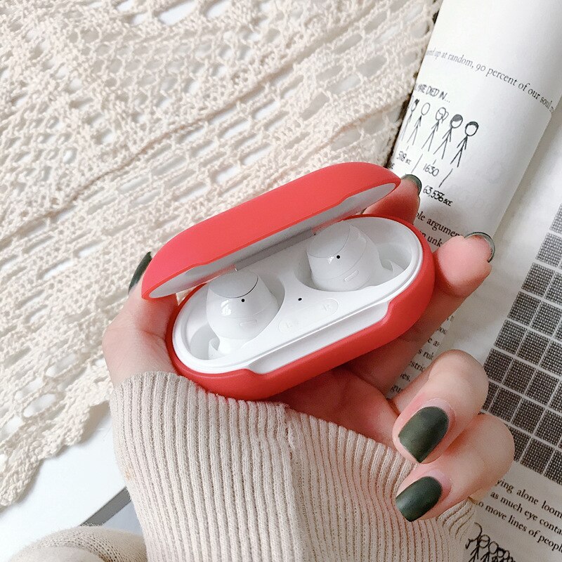 Earphone Case For Samsung Galaxy Buds + Cases Full Cover Hard PC Anti Wireless Bluetooth Earphone Protective Charging Funda: Red
