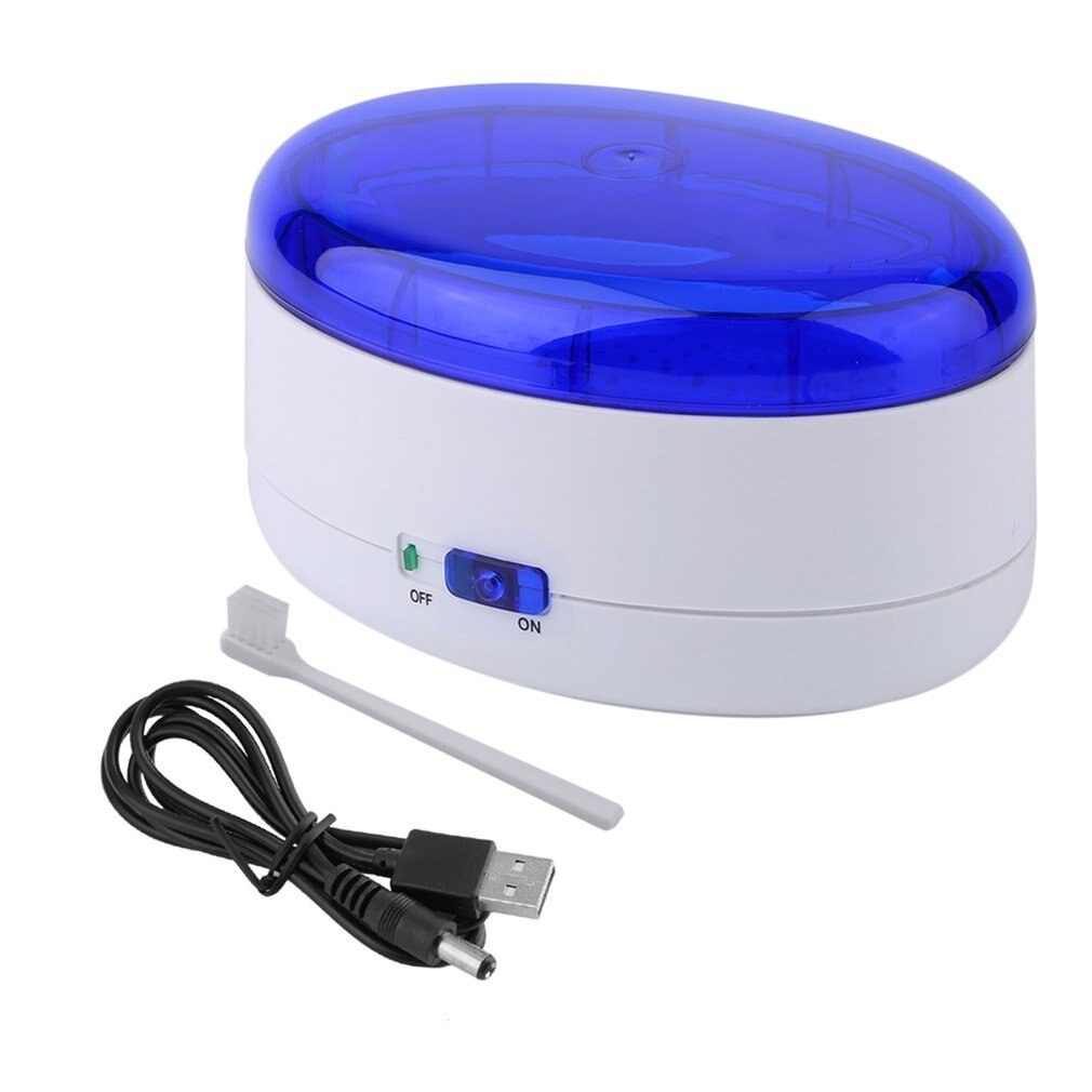 Limpiador ultrasónico para joyería, limpiador para cortadores para manicura, Micro herramientas, gafas para afeitar, máquina de limpieza por ultrasonidos, 600ml: Default Title