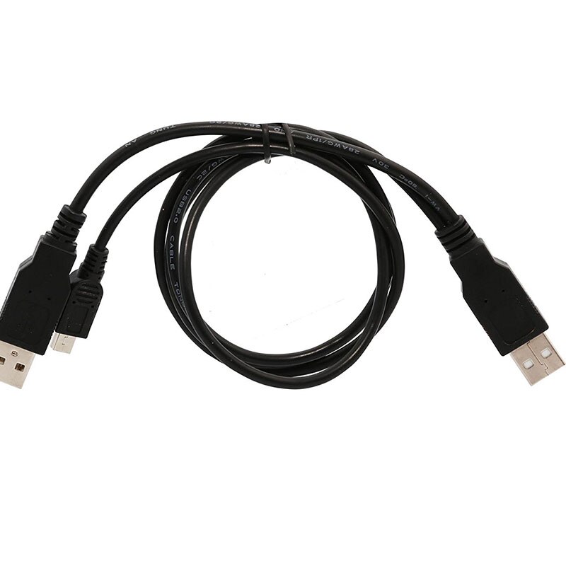 Dual USB 2.0 Type A to USB Mini 5-Pin Type B x1 Y Data & Power Cable UY8