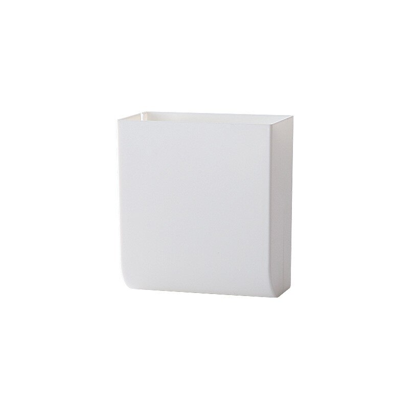 Self-adhesive Toothbrush Holder Free Punch Double-layer Mouthwash Cup Storage Rack Wall Mount Handing for Bathroom Accessories: White