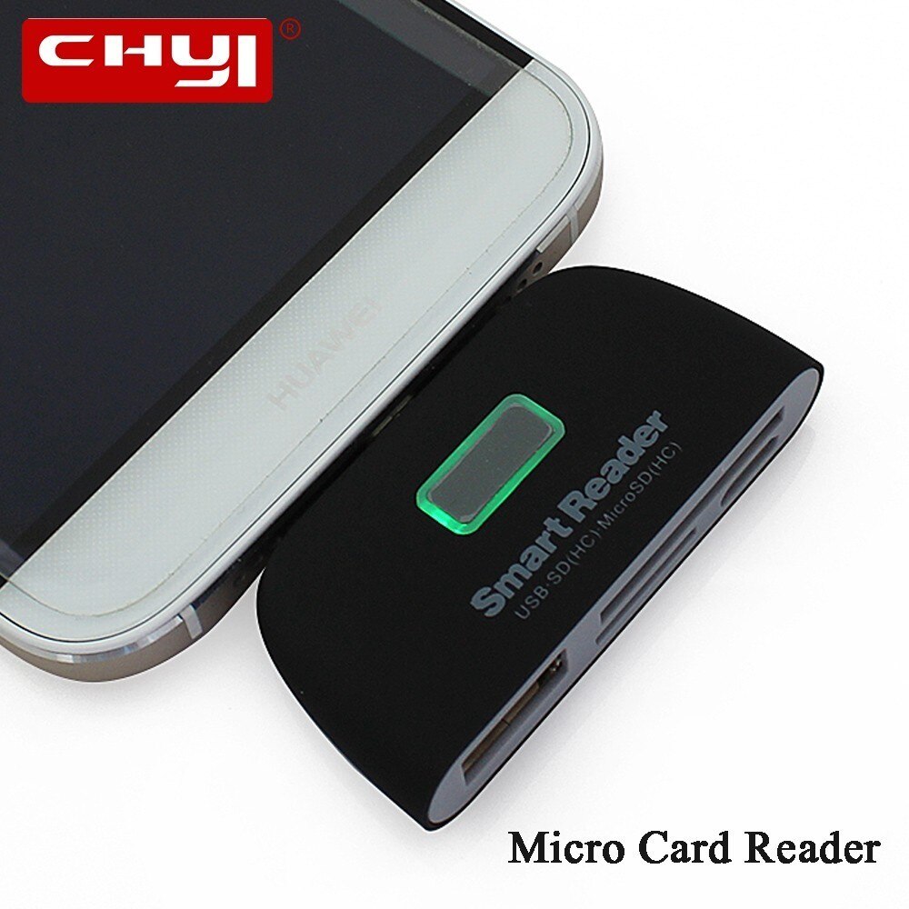 USB 2.0 Kaartlezer Micro USB OTG All in 1 Smart Reader SD T-Flash Memory Card Reader Android Smart Telefoon mulfunsctional Adapter