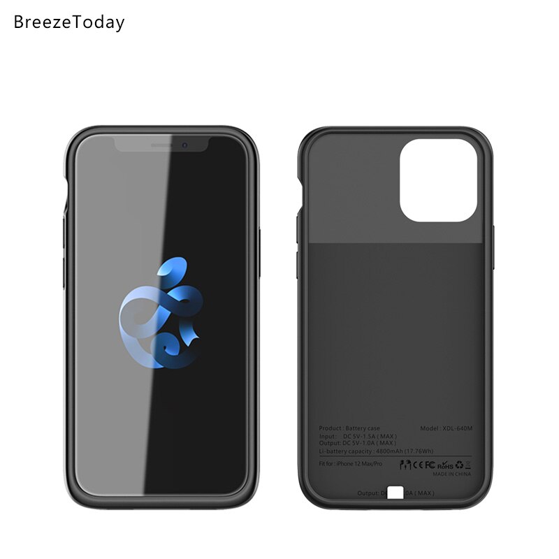 iPhone 12 Series Battery Case - 4700mAh/4800mAh - Power Bank Charger Case - for iPhone 12 Mini, 12 Pro, 12 Pro Max