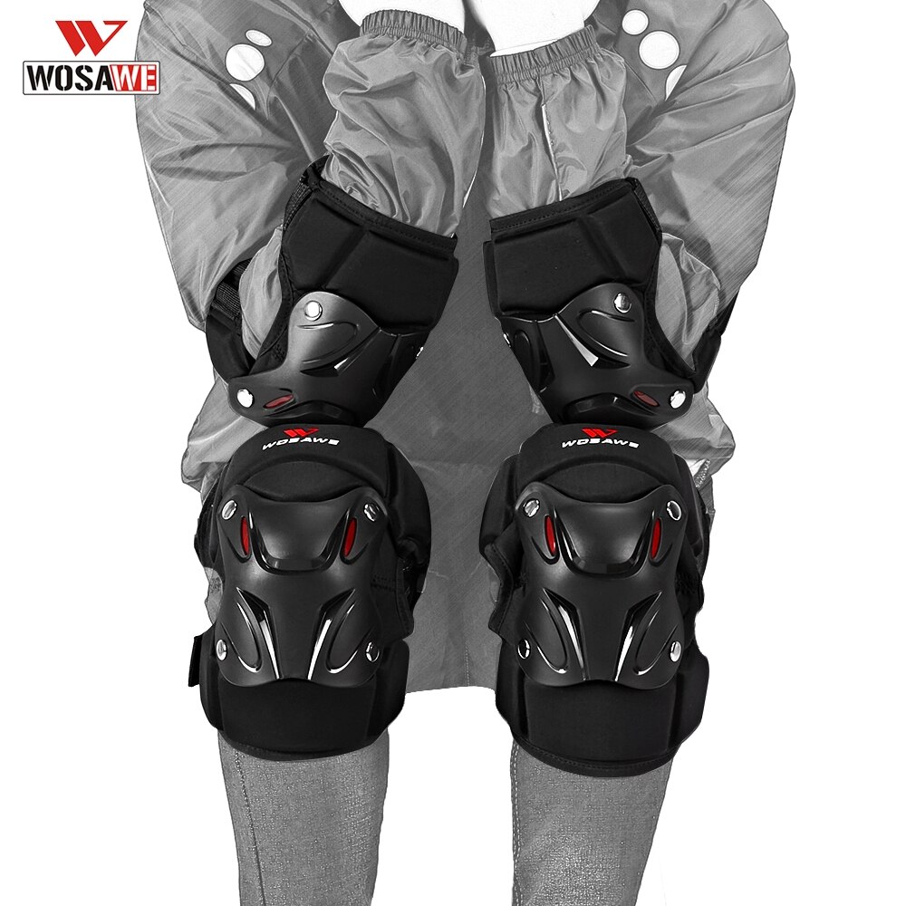 WOSAWE Motorcycle Knee Elbow Protector Suit Adjustable Straps Shockproof Comfortable Downhill Bicycle Racing Protective Gear