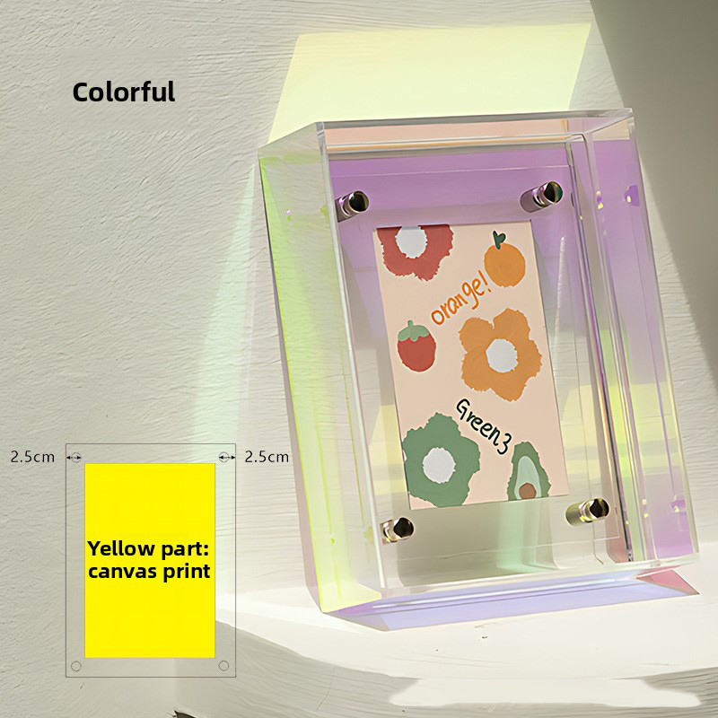 Akrylowa rama na zdjęcia akrylowa rama na zdjęcia talerz na stół dekoracja ścienna ze zdjęciami szalik jedwabny diy drukowanie rama ekspozycyjna wystrój domu