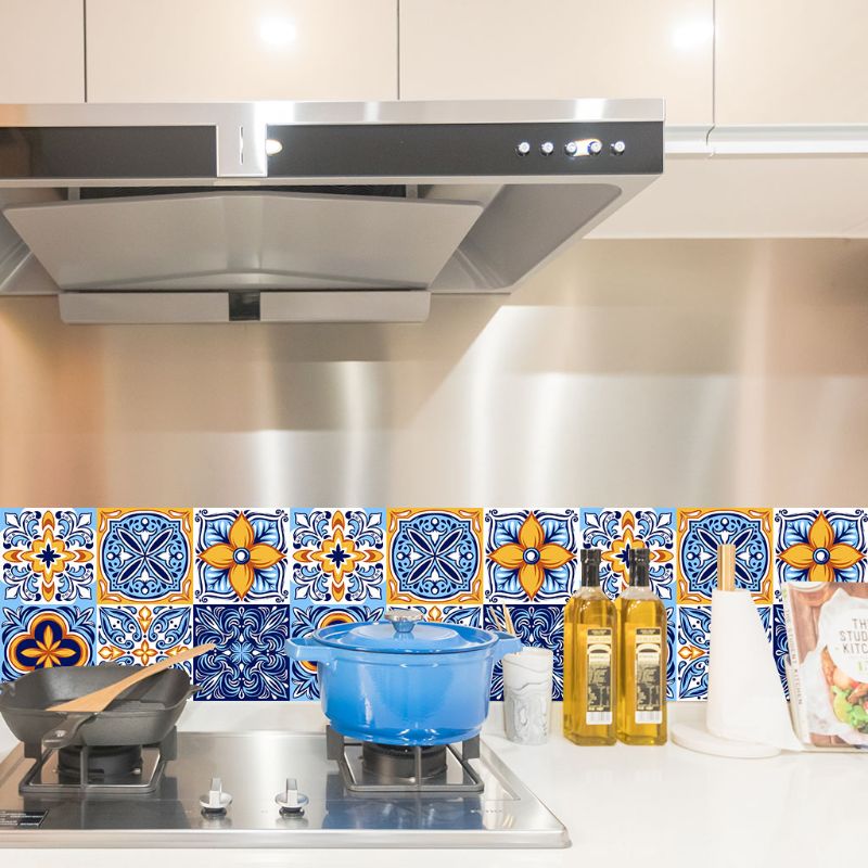 12 stuks mexicaanse bloem zelfklevende pvc keramische tegelstickers waterdichte keuken  l69b