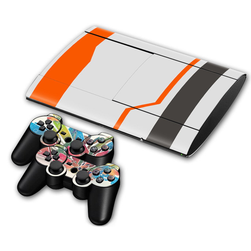 Pegatina de vinilo para ps3 super pegatina de recubrimiento delgada para consola ps3 superfino: TN-PS3S4000-05020