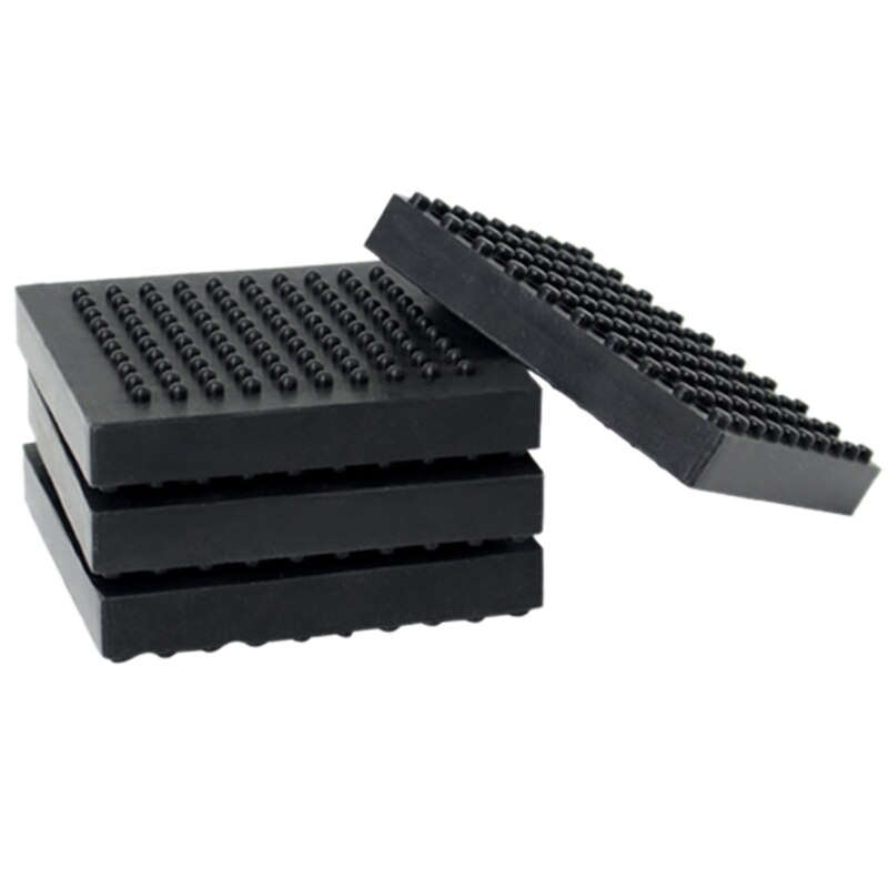 4Pcs Loopband Mat Hoge Dichtheid Rubber Oefening Apparatuur Mat Oefening Fitness Mat Voor Tapijt Hardhouten Vloeren Bescherming: Default Title