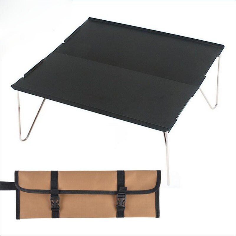 Mini klapbord bærbar camping udendørs picnic grill foldbart skrivebord med bæretaske ultralet møbel computer sengebord