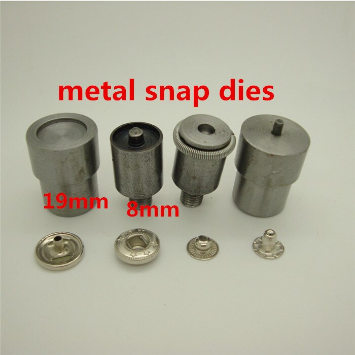 Manual Install Metal Fastener Snap Button Dies Mold Tools For Handmade Press Green Machines 655 633 831 Metal+ 20 Set Button