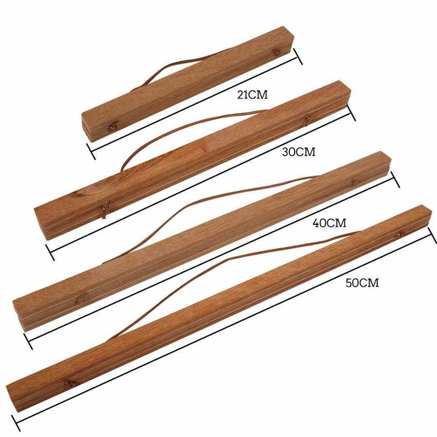 Modern Magnetic Wooden Photo Frame DIY Custom Poster Scroll Prints Artwork Hanger Teak Painting Frame Magnetic Wooden Hanger