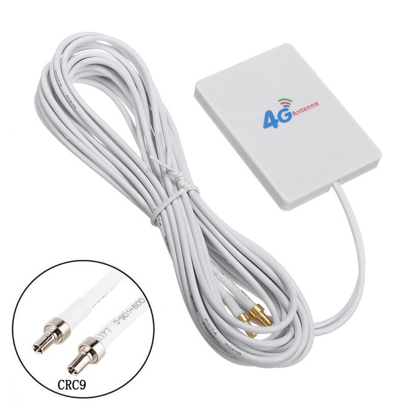 28dBi High Gain 3G 4G LTE Router Modem Aerial External Antenna Dual SMA TS9 CRC9 With 2 Meters RG174 Cable: CRC9