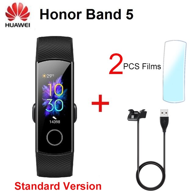 Originale Huawei Honor Fascia 5 NFC Versione Touch Screen Banda Intelligente Inseguitore di Fitness Frequenza Cardiaca di Ossigeno Nel Sangue Intelligente Banda Honor fascia 5: Black 2