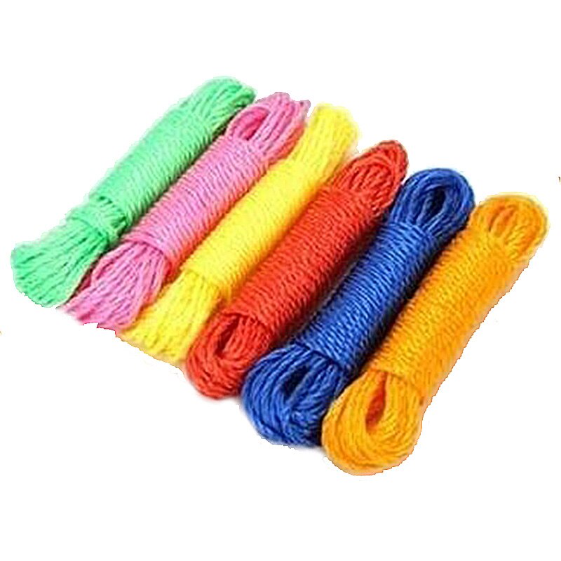 clothesline lanyard for drying clothes 10M hanger line for outdoor travel Long color nylon rope clothesline outdoor camping