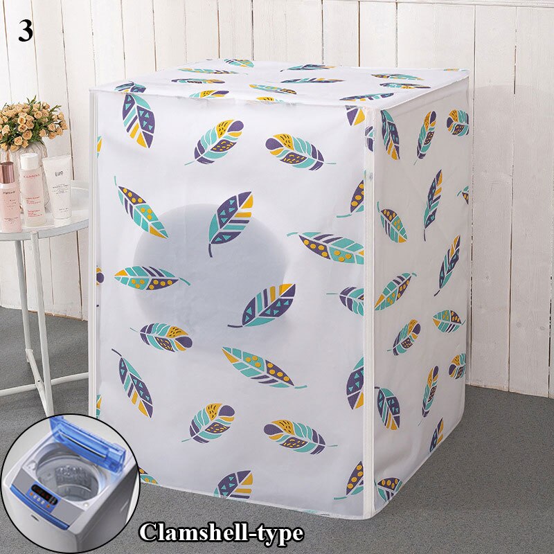 Housse de Protection pour Machine à laver, imprimé géométrique, Protection contre la poussière, étui étanche pour Machine à laver/chargement frontal: 3