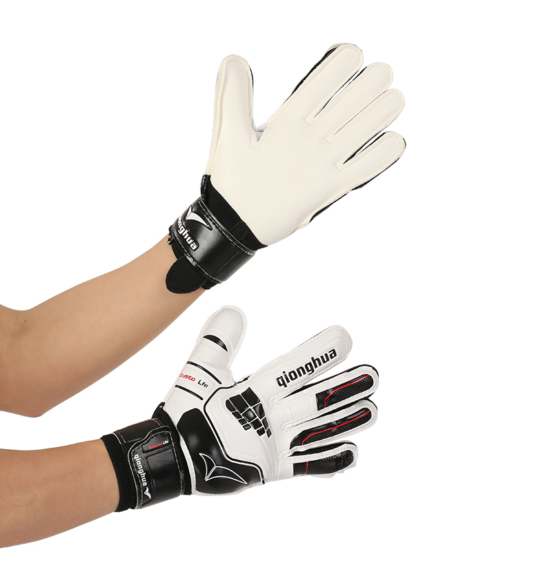 Guantes de portero de fútbol , protección sin dedos, guantes de portero de fútbol de látex engrosados