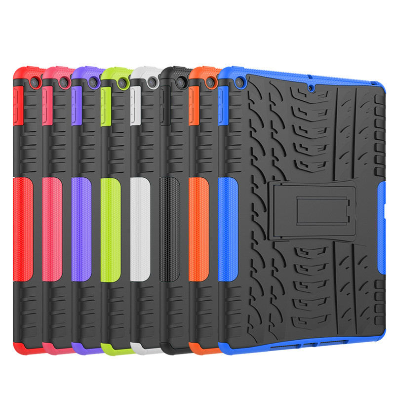 Til ipad air 1 etui, ipad 5/6th gen 9.7 tommer panseret etui, kraftigt cover til ipad 9.7, tpu+pc panseret stativ 2 tablet etui