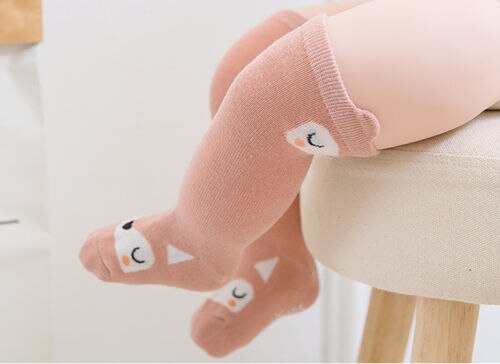 Baby piger sokker knæ højt med buer søde baby lange rør børn benopvarmere