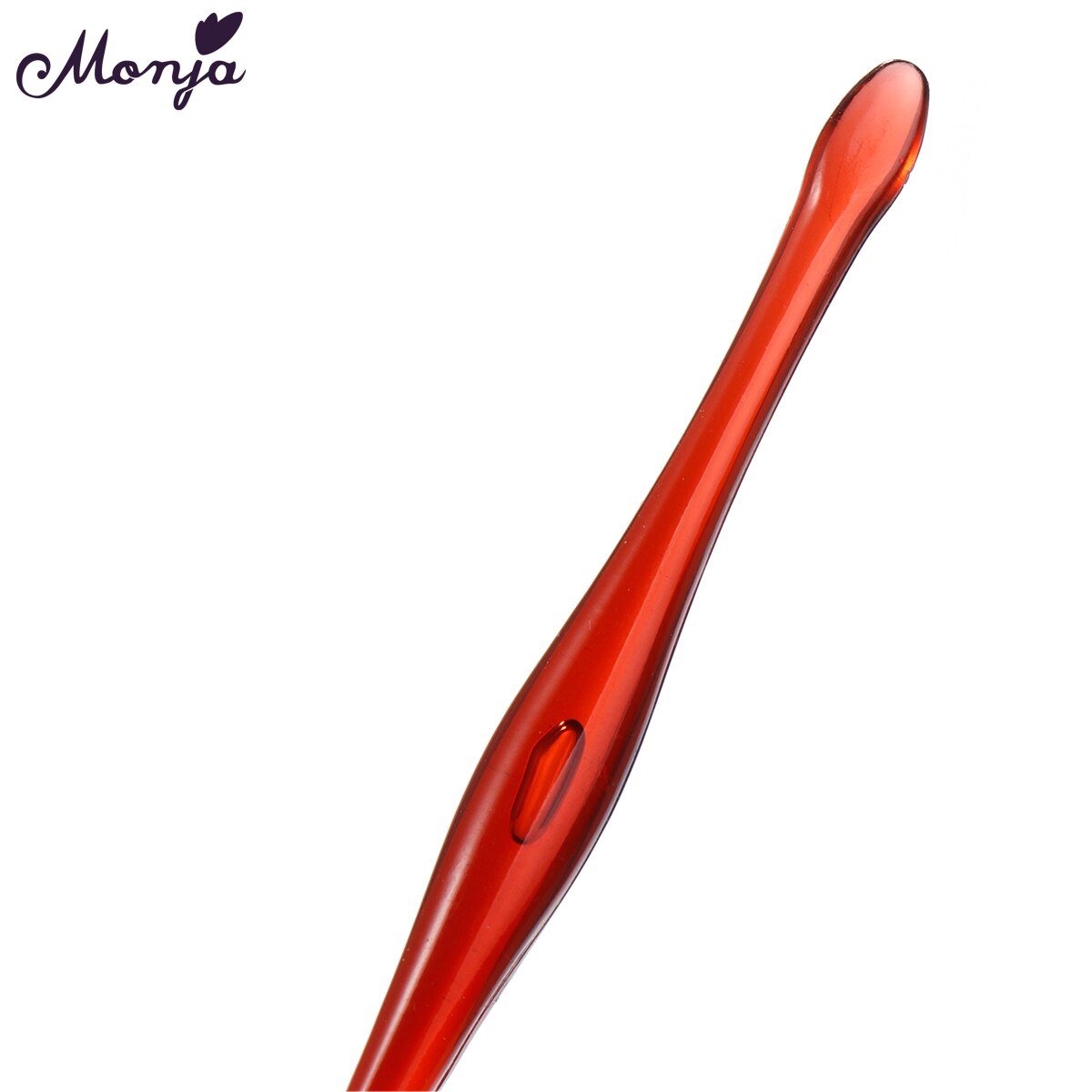 Monja 1 Piece Brown Color Stainless Steel Nail Art Dead Skin Fork Finger Cuticle Pusher Remover Manicure Care Tool