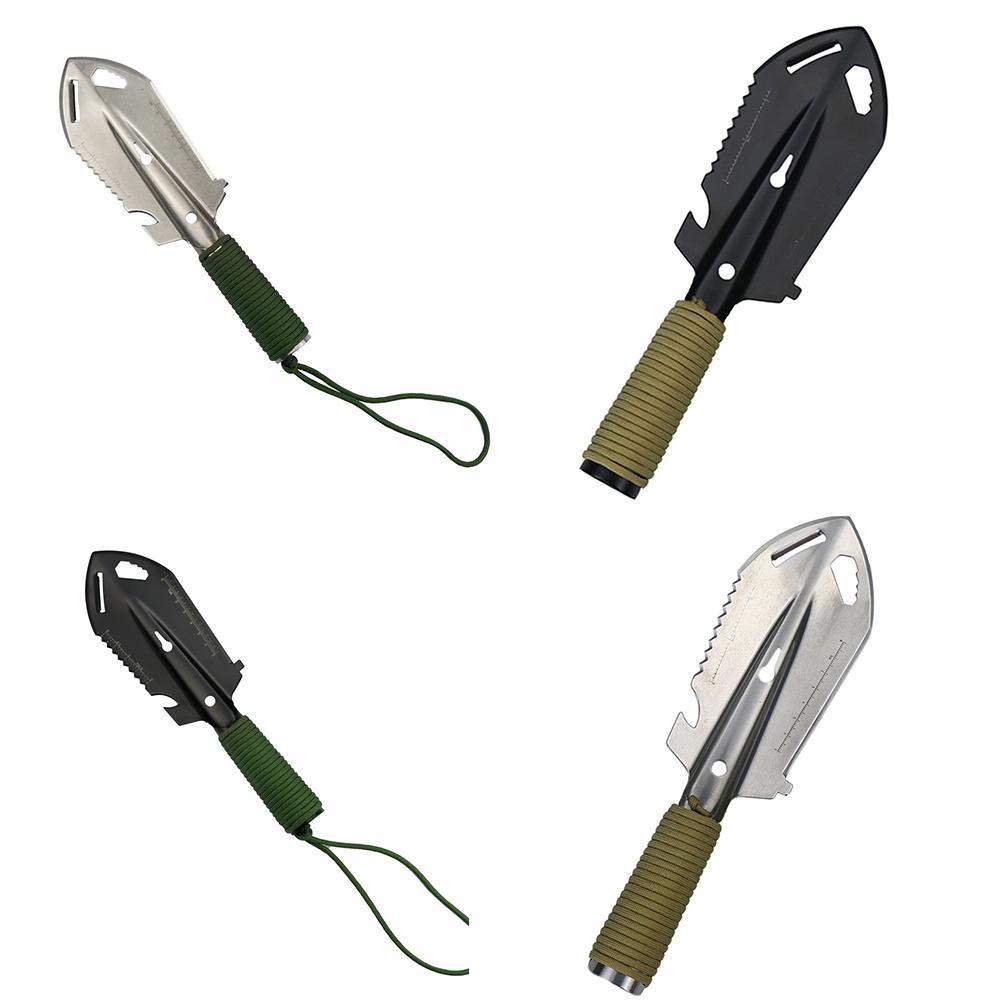 Steel Garden Shovel Spade Weeder With Sawtooth Ruler Trowel Wrench Tool Spear Knife Hex Garden Digging