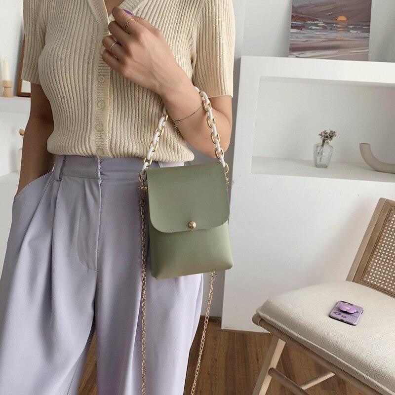 Nuovo mini Donne messaggero Borse casuale di Spessore Moda Catene Borse A Spalla di Alta Qualità sacchetto di Frizione Del Progettista Borsa con Tracolla per Le Signore