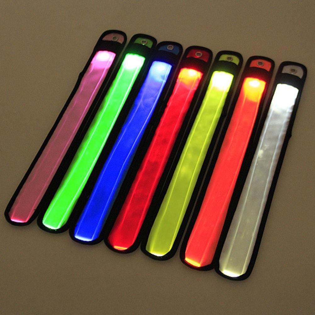 Running Luminous Bracelet LED Glow Light Up Wristbands Flashing Arm Wrist Band Safety Gear Lights For Outdoor Sports