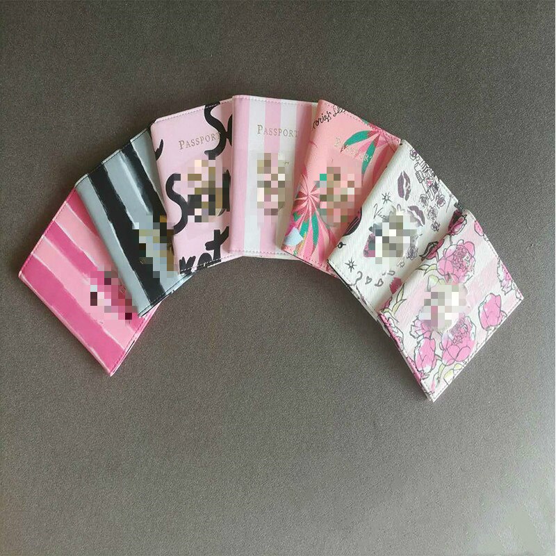 Mode Mannen Vrouwen Reizen Lederen Beschermhoes Pakket Kaarthouder Bloemen Protector Paspoort Portemonnee Credit Paspoort Kaart