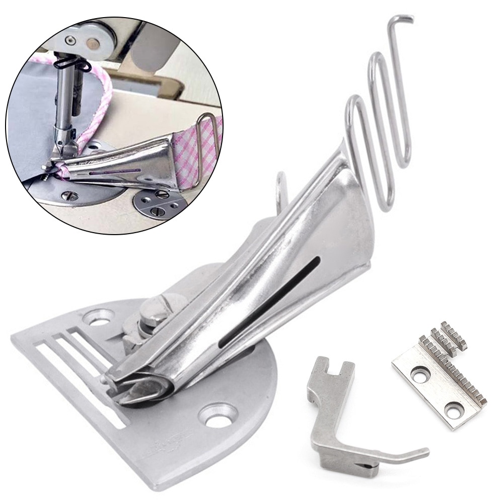 Sewing For Lockstitch Machine Bias Binder Curve Edge Four-fold Right Angle Universal Rustproof Tape Size 18-45mm Overlock Folder