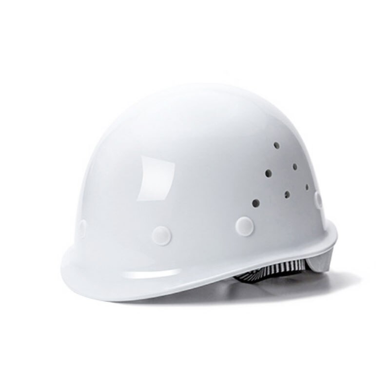 Safety Protective Hard Hat Construction Safety Work Equipment Helmet Adjustable: White