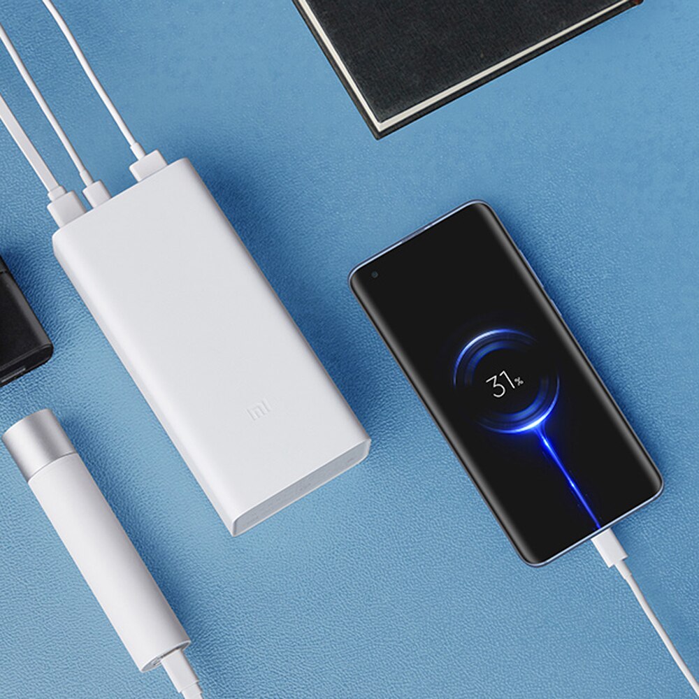 Batería externa Original Xiaomi Mi 3 PB3018ZM 30000 mAh 18W cargador rápido bidireccional tipo C 30000 mAh carga rápida para iPhone Samsung