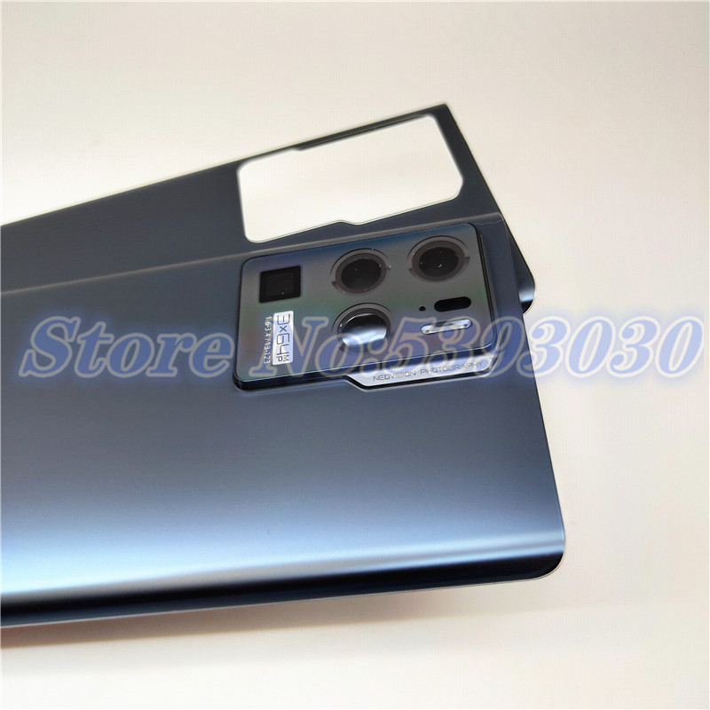 Originele Voor Zte Axon 30 Ultra Glas Back Battery Cover Reparatie Vervangen Telefoon Achterklep Case + Camera Lens