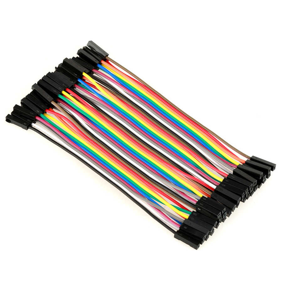 5Pcs Colorful Jumper Wire 10cm Jumper Wires Set for Breadboard 40pin F to F Ribbon Cable