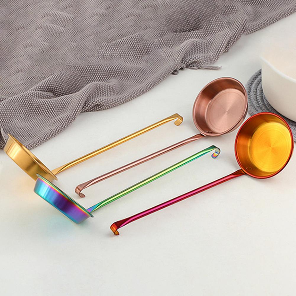 Cooking Ladle BPA Free Stainless Steel Spoon Mirror Surface Durable Modern Portable Durable Soup Ladle