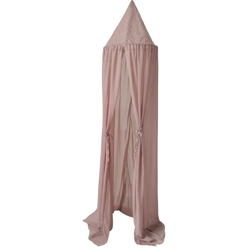 240cm Kids Children Bedroom Bed Dream Curtain Tent Canopy Hanging Summer Mosquito Net Decor: Light Purple