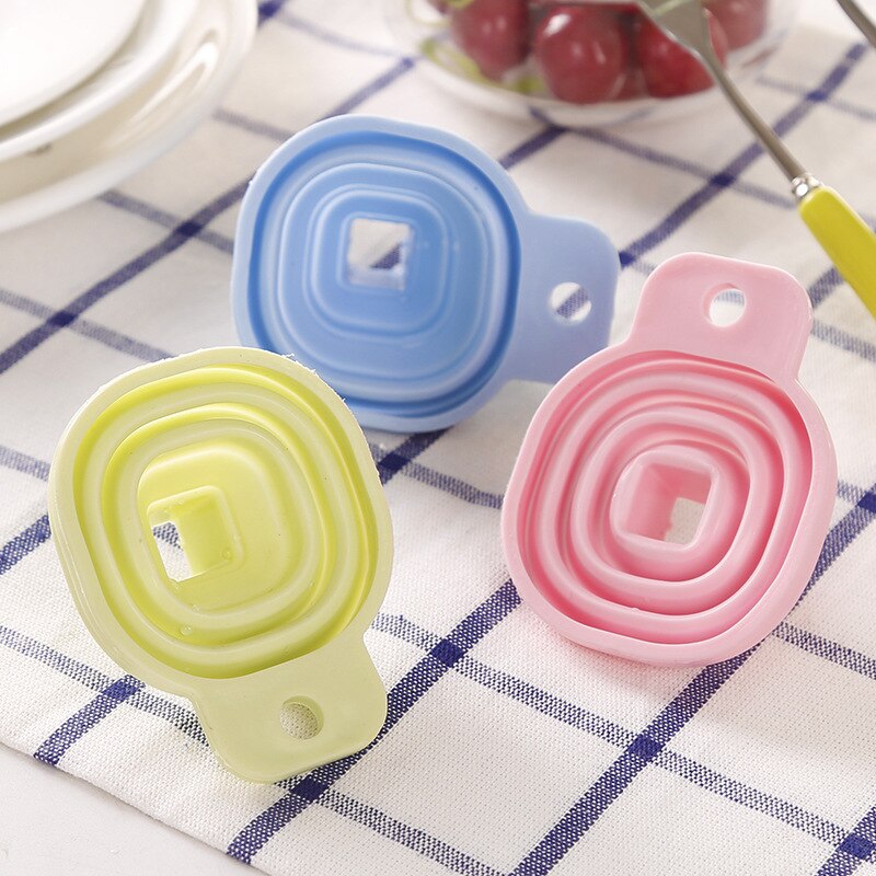 Foldable Funnel Silicone Collapsible Funnel Portable Funnels for Fuel Hopper Collapsible Beer/ Oil Funnels Kitchen Tools