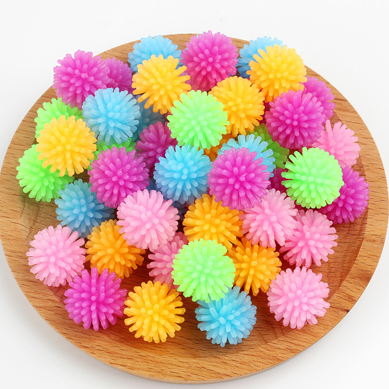 12PCS TPR Bayberry Ball Hedgehog Mini piłka do masażu do jogi Piłka do masażu stóp Dekompresja Miękka zabawka do ściskania Fidget Toy