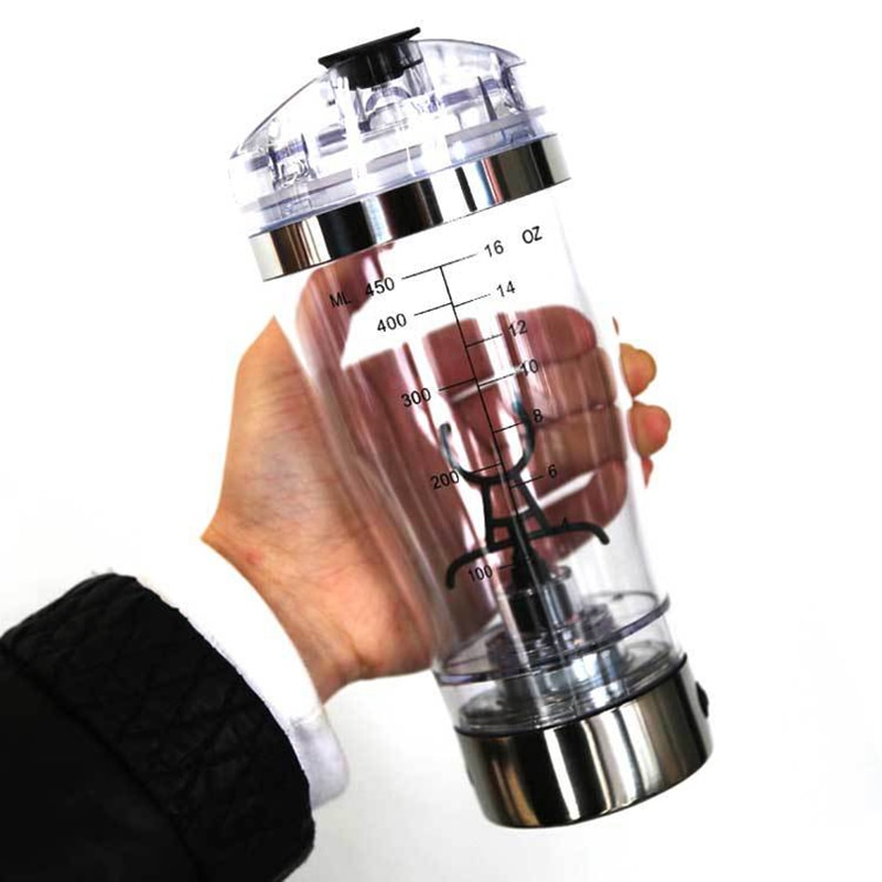 450ml elektrisk blender protein shaker flaske bærbar automatisk vortex mixer til