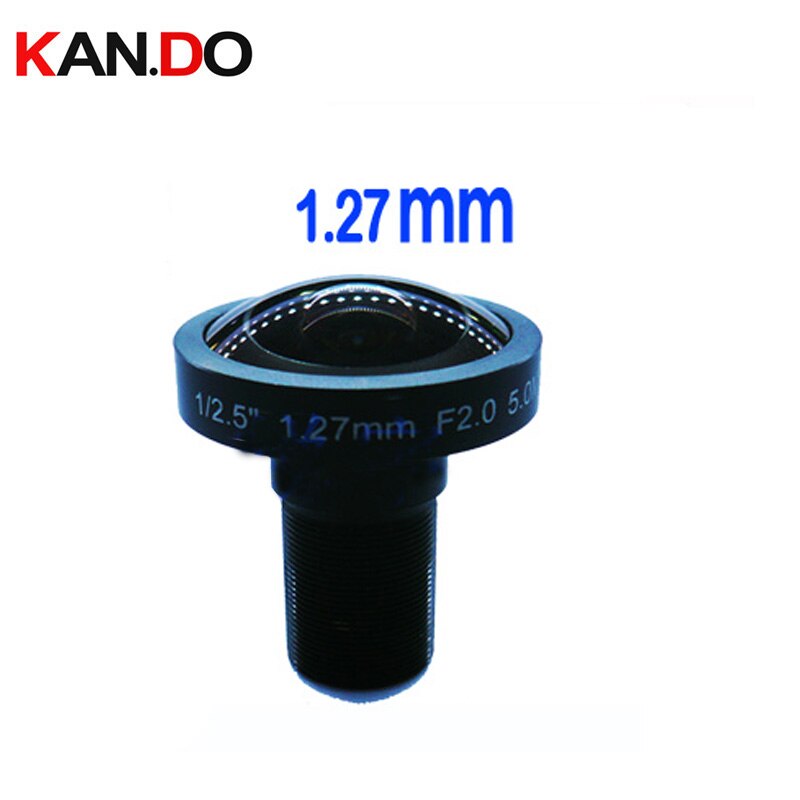 Lente m12 5.0MP 1,27mm ojo de pez lente de cámara de deportes gran angular 185 grados M12 IR filtro sin distorsión para todas las Cámaras Deportivas