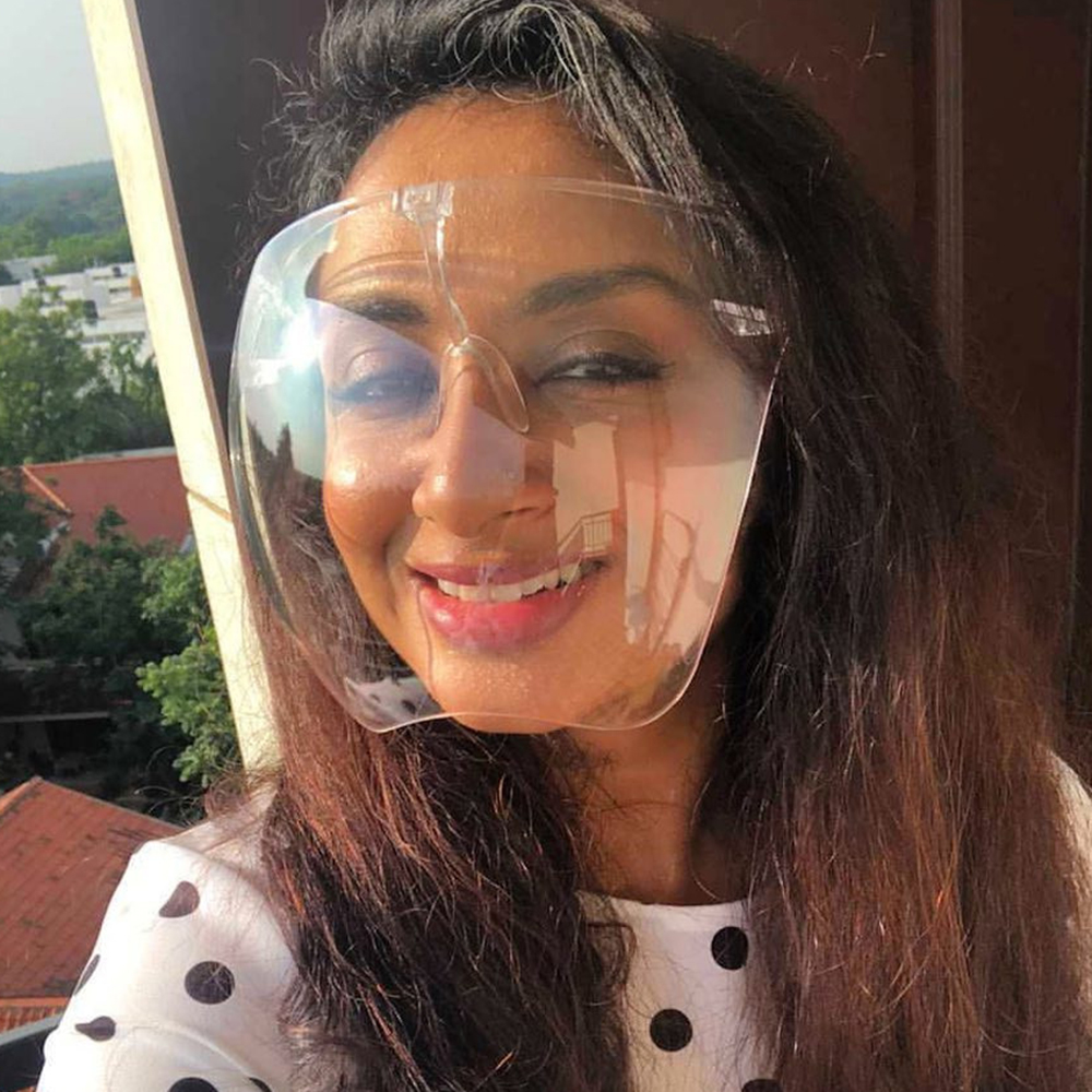 Oversized Faceshield Protective Glasses Goggles Men Women Anti-Spray Mask Protective Anti-Fogging Safety Sunglasses UV400 Shades