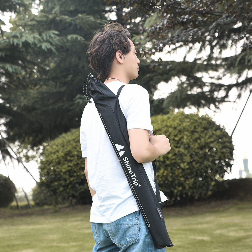 2 pezzi ShineTrip A303 pali telescopici per teloni baldacchino portatile tenda in alluminio regolabile accessori per tende da suola escursionismo da campeggio tutto'aperto