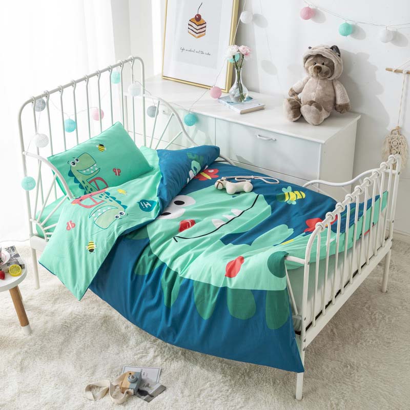 Dagis sängkläder set täcke lakan örngott baby spjälsäng sängkläder set 3 st / set bomull sängkläder utan fyllning: 3
