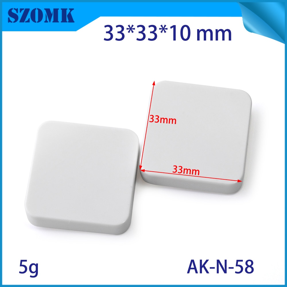 4pcs 33*33*10 white abs plastic bluetooth base station housing linn junction enclosure ultrasonic welding device