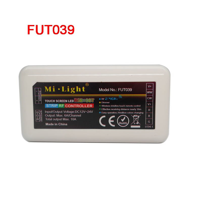 Panel inteligente de 4 zonas Miboxer2.4G WiFi iBox RGB + CCT/tira de led RGBWW Controlador de luz FUT039/FUT092/FUT089/iBox2/iBox1/B4/T4/B8: FUT039