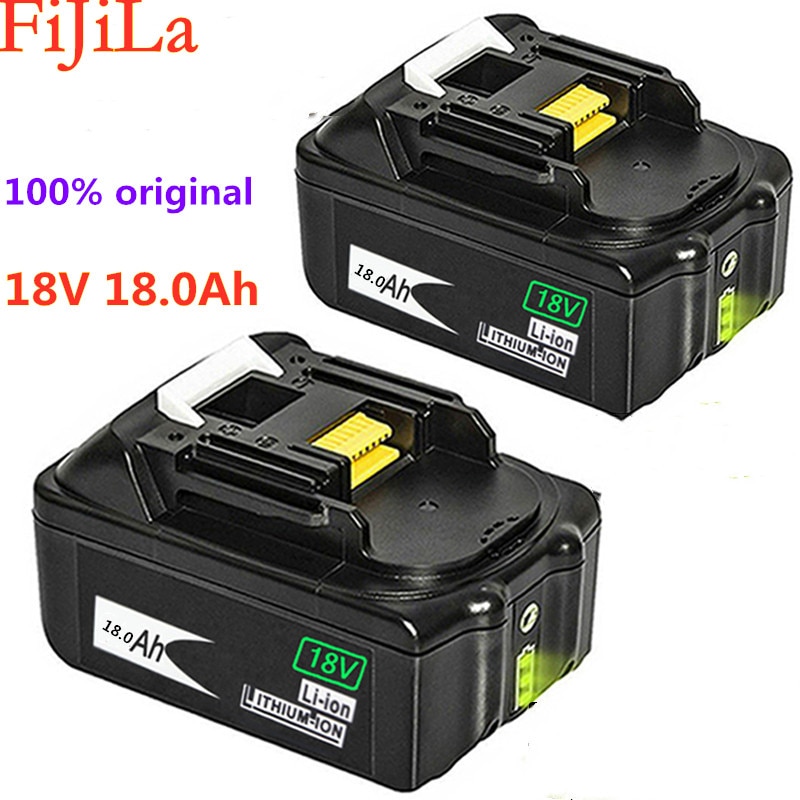 2 Pcs 18V 18000 Mah 18.0Ah Rechargeablefor Makita Power Tools Batterij Met Led Li-Ion Vervangende Lxt BL1860B BL1860 BL1850