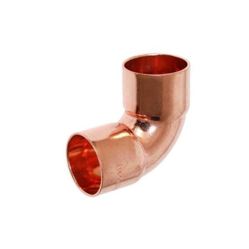 6.35mm-28.6mm 90 Degree Red Copper Elbow For Copper Pipe Welding Connection