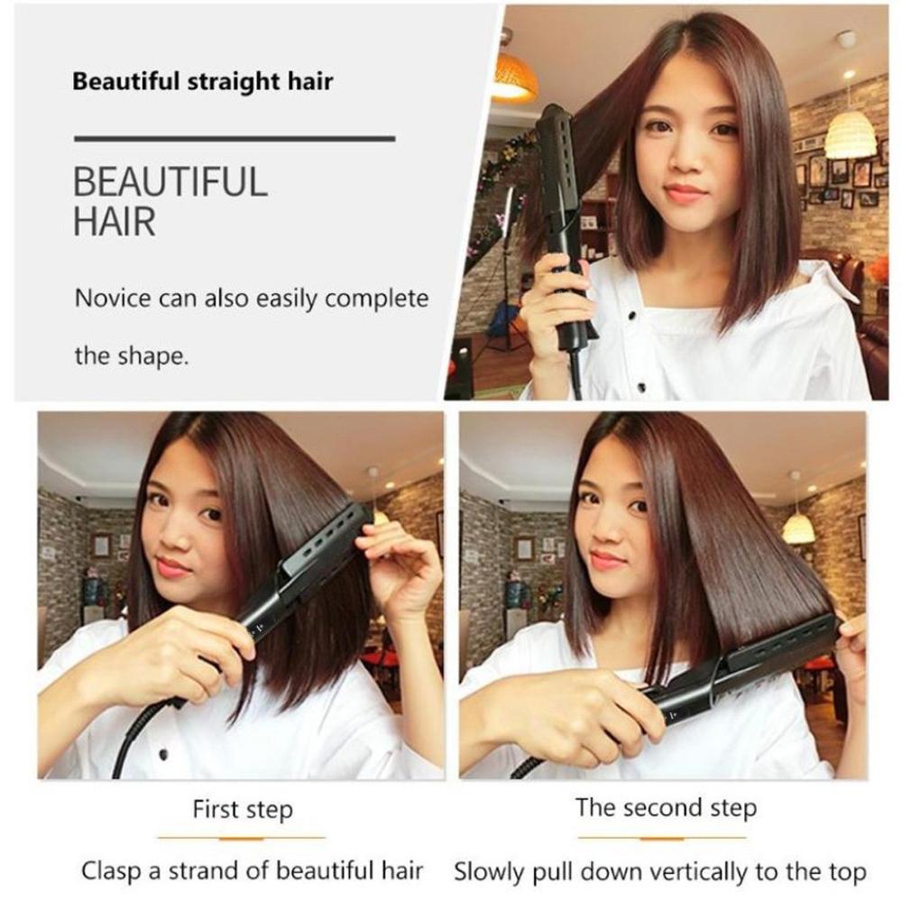 Hair Straightener Fast Warm-up Straightening Irons Four-gear Tourmaline Ionic Ceramic Heating Plate Hair Straighten